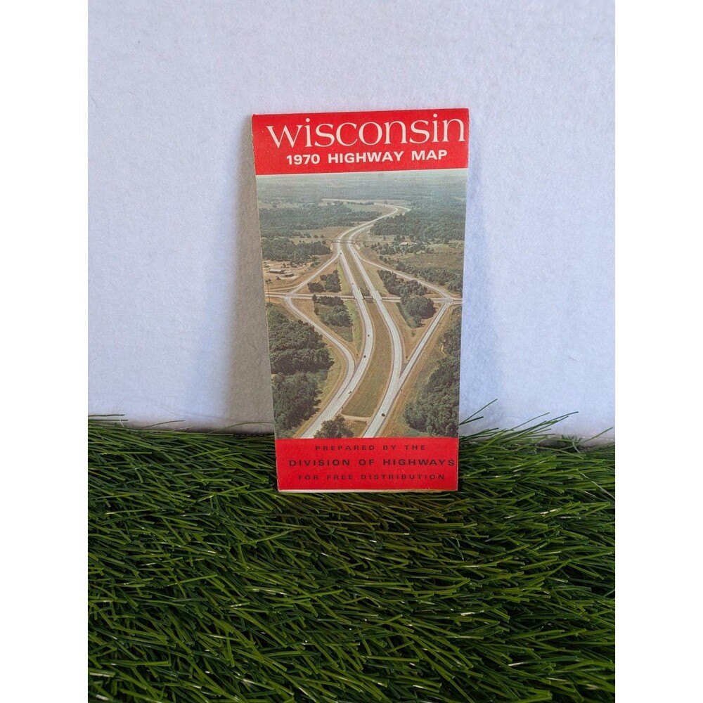 Vintage 1970 Wisconsin Official State Highway Department Road Map